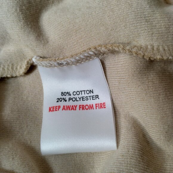 Vintage Y2K Activeland Tank Top Small Beige Terry Cloth Baby T Spahetti Strap - Picture 8 of 13